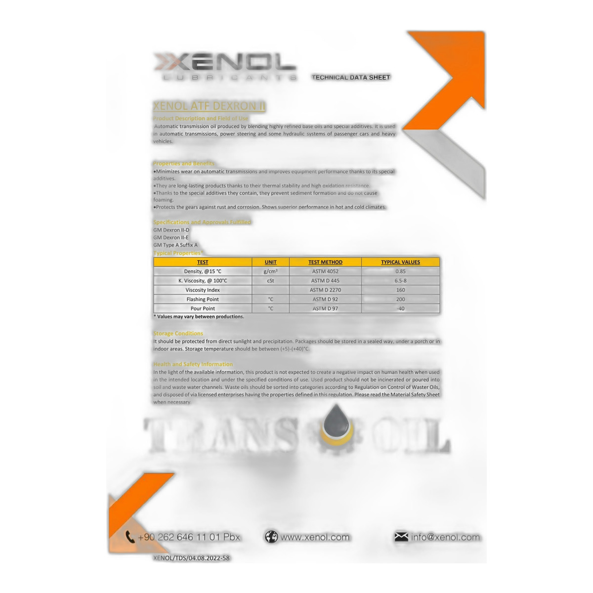 Олива для АКПП та ГУР Xenol ATF DEXRON II 1л