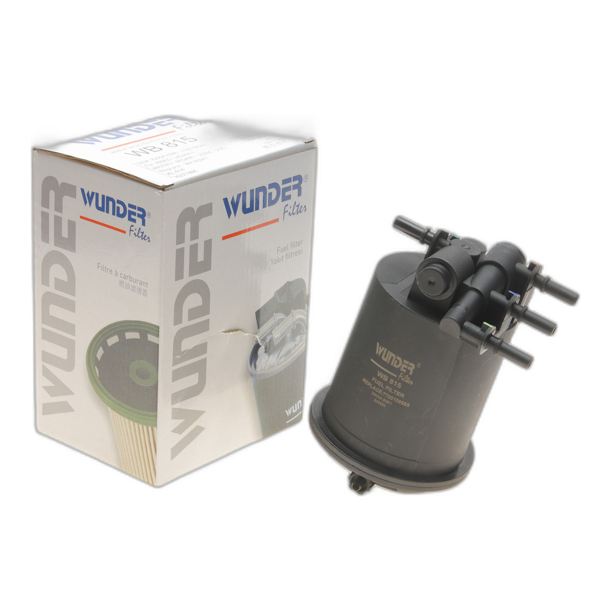 Фільтр паливний Renault Kangoo 1.9dci/Master 2.2dci Wunder Filter