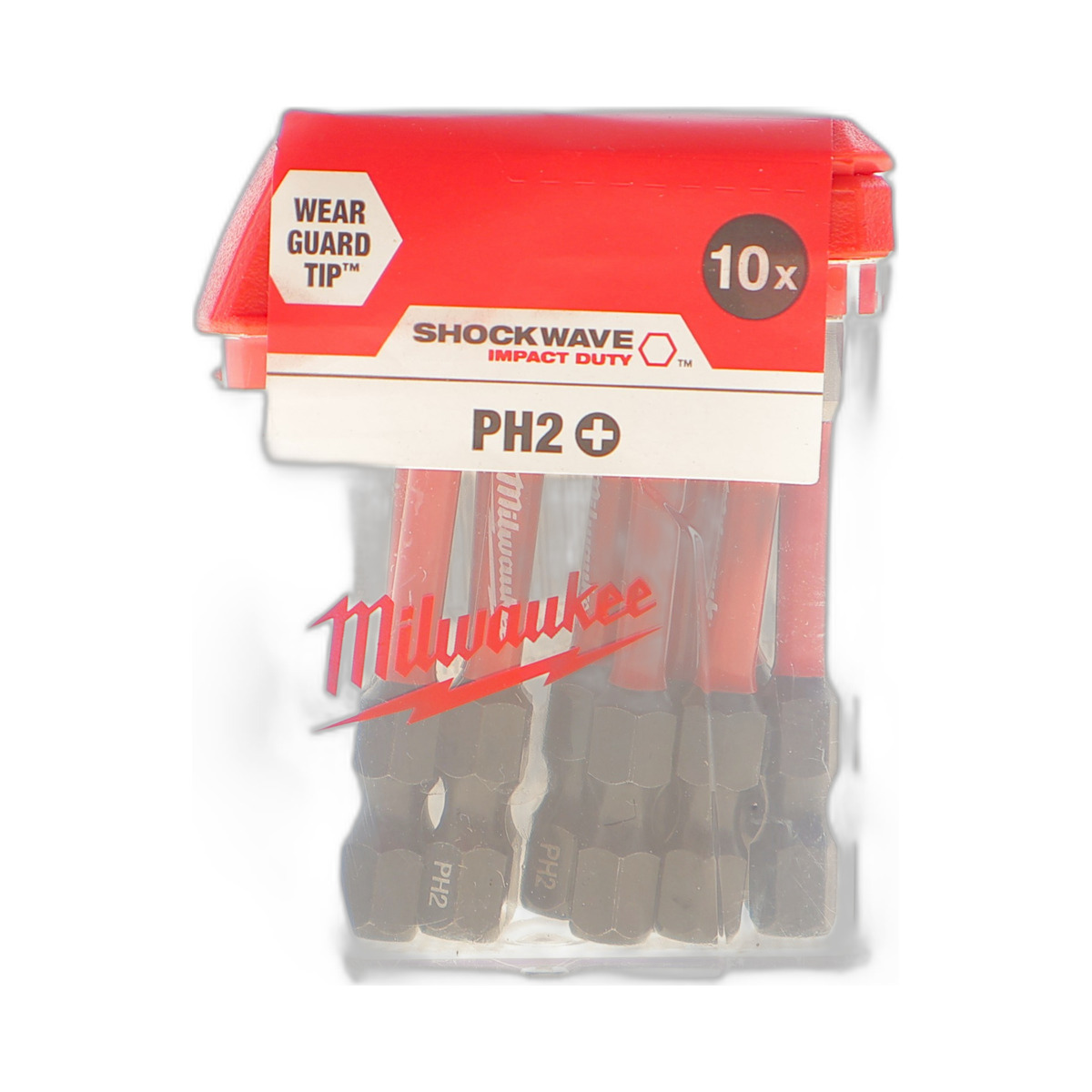 Біта SHOCKWAVE 1/4" PH/PH2 x 50mm 10 од. Milwaukee