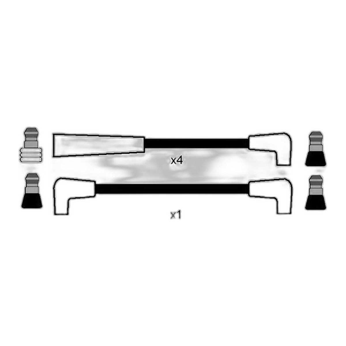 Комплект проводів запалювання JEEP CHEROKEE, WRANGLER I 2.5 10.84-09.01