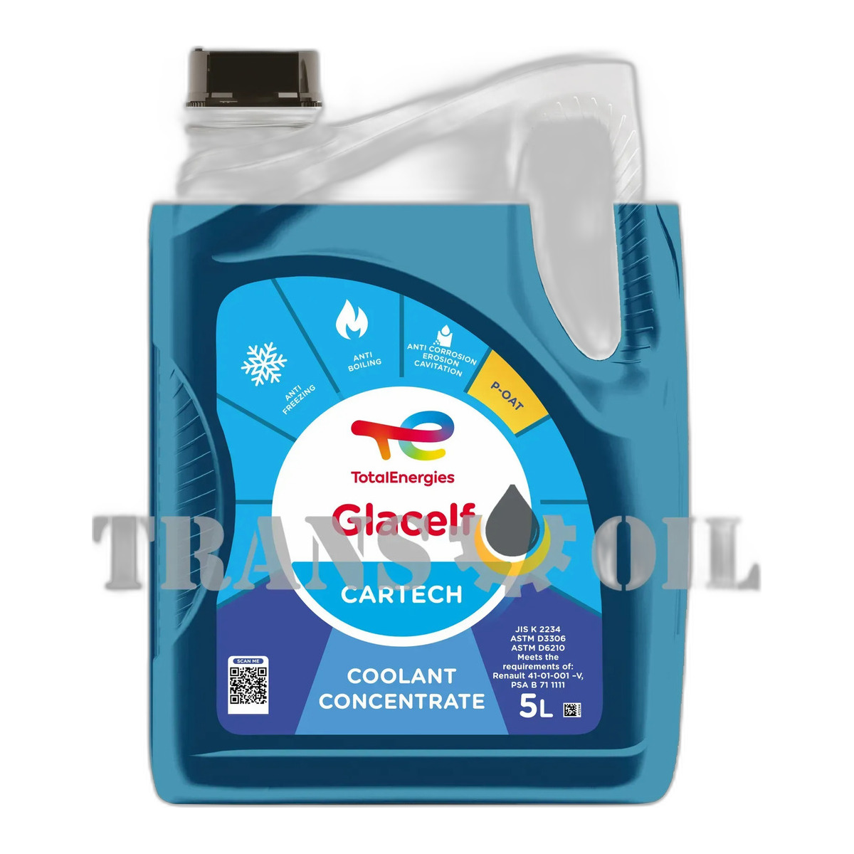 TOTAL Glacelf Cartech Антифриз концентрат зелений 5л (G11)