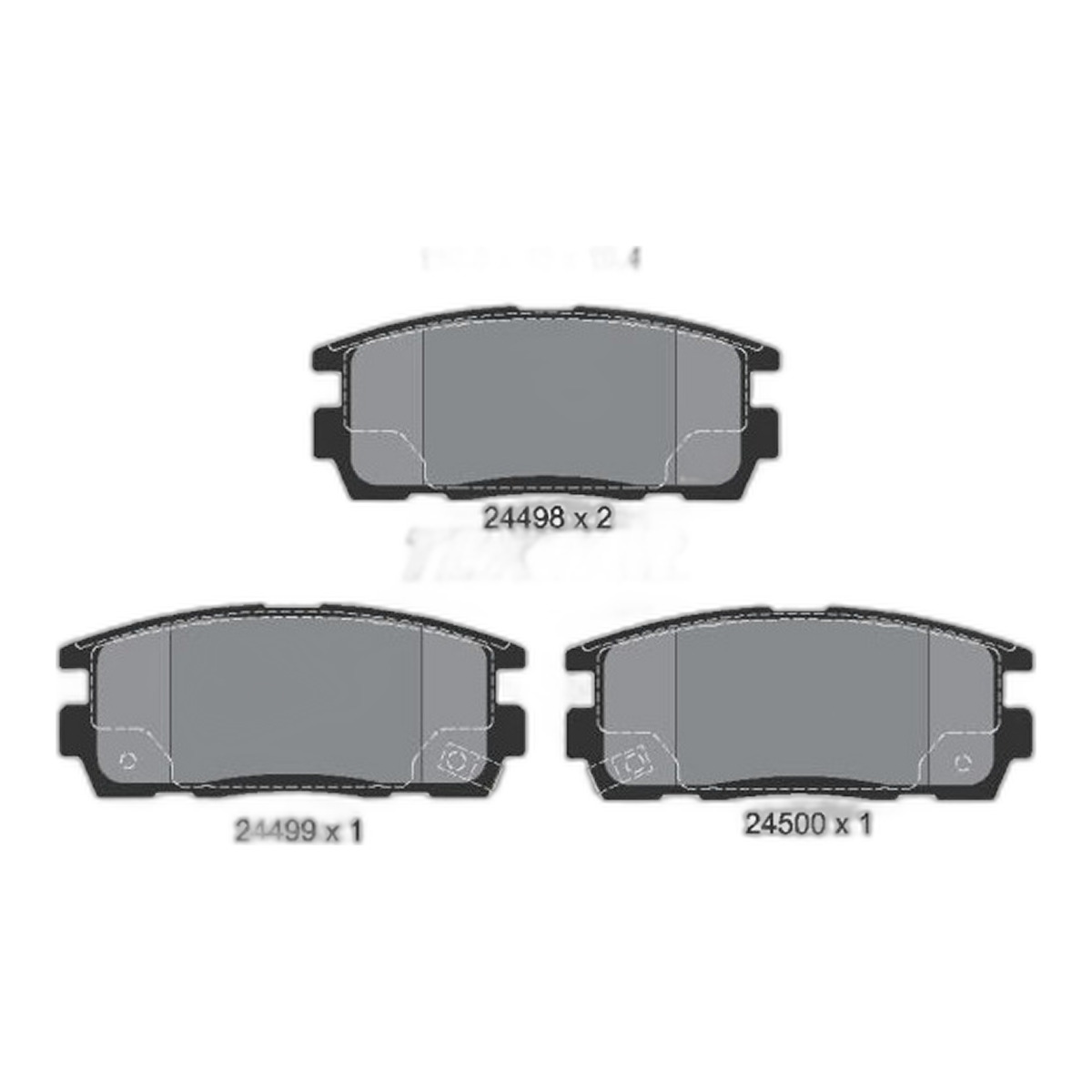 Комплект гальмівних колодок задн , CHEVROLET CAPTIVA, EQUINOX, GMC TERRAIN, HYUNDAI TERRACAN, OPEL ANTARA A, PONTIAC TORRENT, SUZUKI XL7 2.0D-3.6 11.01-