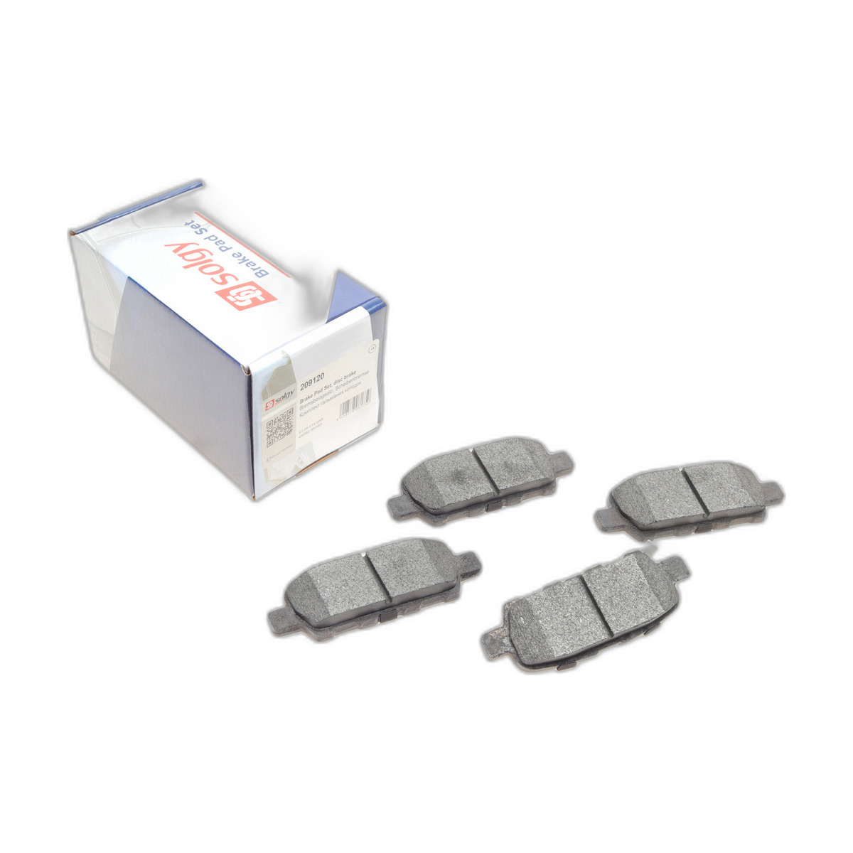 Колодки гальмівні (задні) Renault Koleos/Nissan Juke/Qashqai/X-Trail/Suzuki 08- (Akebono) Solgy