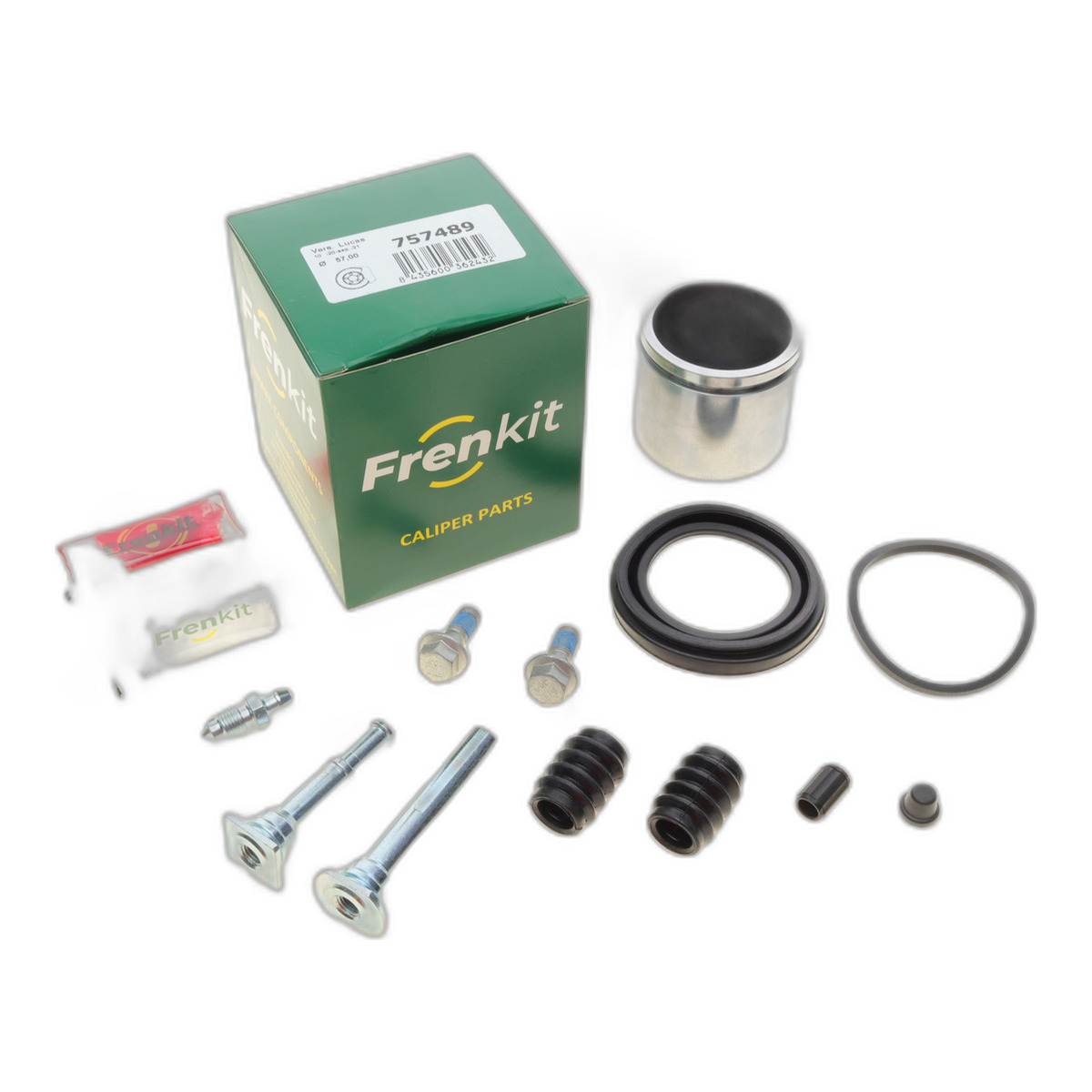 Ремкомплект супорта (переднього) Land Rover Freelander 98-06 (d=57mm)(+1поршень/направляюча)(Lucas) Frenkit
