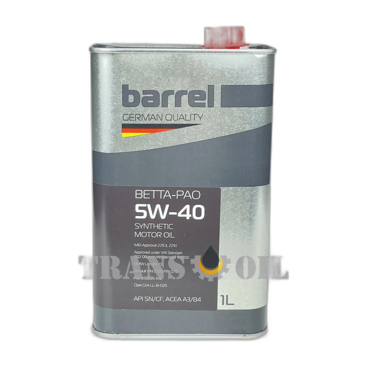 Олива моторна Barrel Betta-Pao 5W-40 1л.