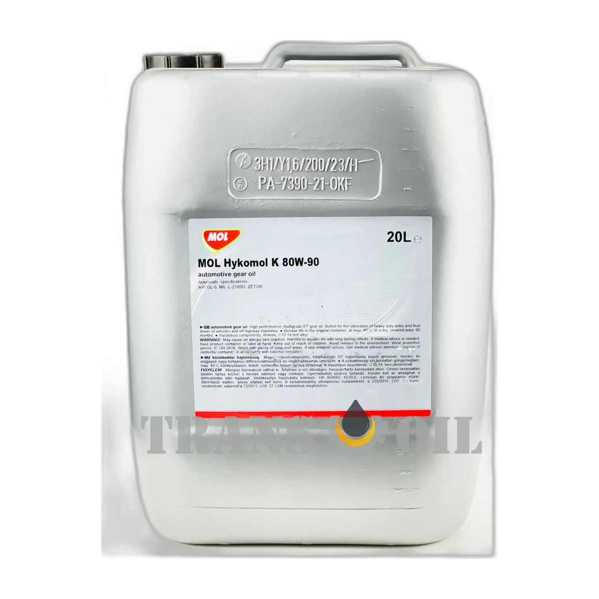 Олива трансмісійна MOL Hykomol K 80W-90 20л
