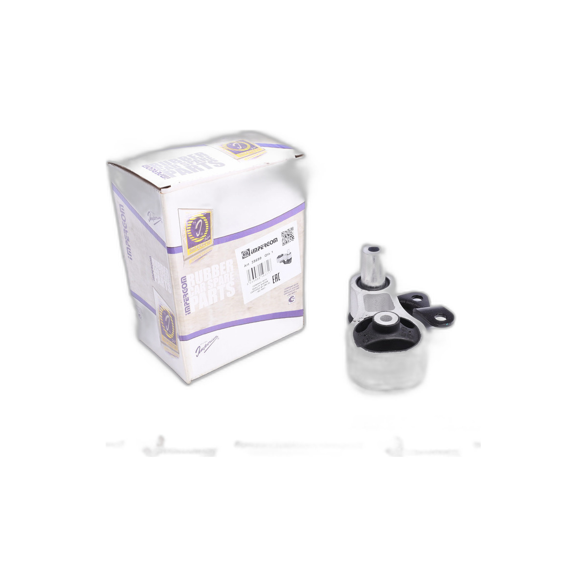 Подушка КПП Ford Fiesta 1.3/1.4i/1.6TDCi 01- (косточка + кронштейн) Impergom