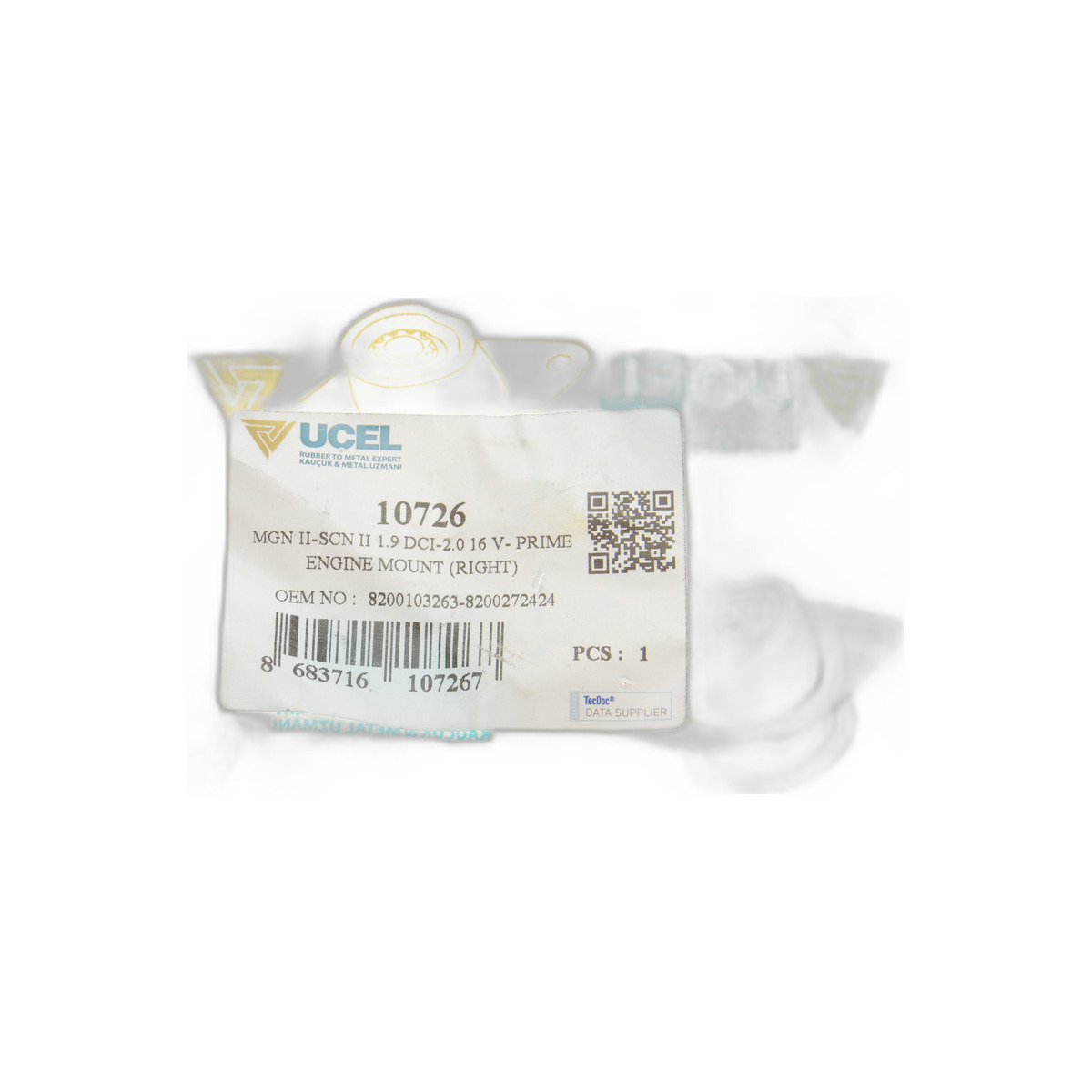 Подушка двигуна (R) Renault Megane II/Scenic II 1.9dCi/2.0 16V 02- UCEL