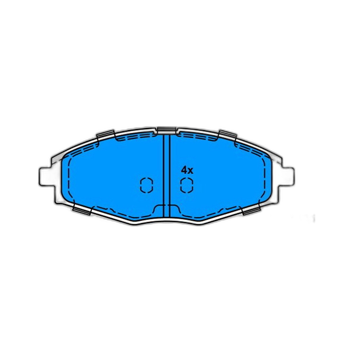 Комплект гальмівних колодок передн , CHEVROLET CAMARO, MATIZ, SPARK, DAEWOO LANOS, MATIZ 0.8-6.2 05.97-