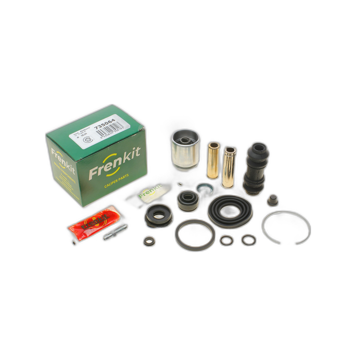Ремкомплект супорта (заднього) Toyota Corolla 98-05 (d=35mm)(+ поршень/направляюча)(Akebono) Frenkit