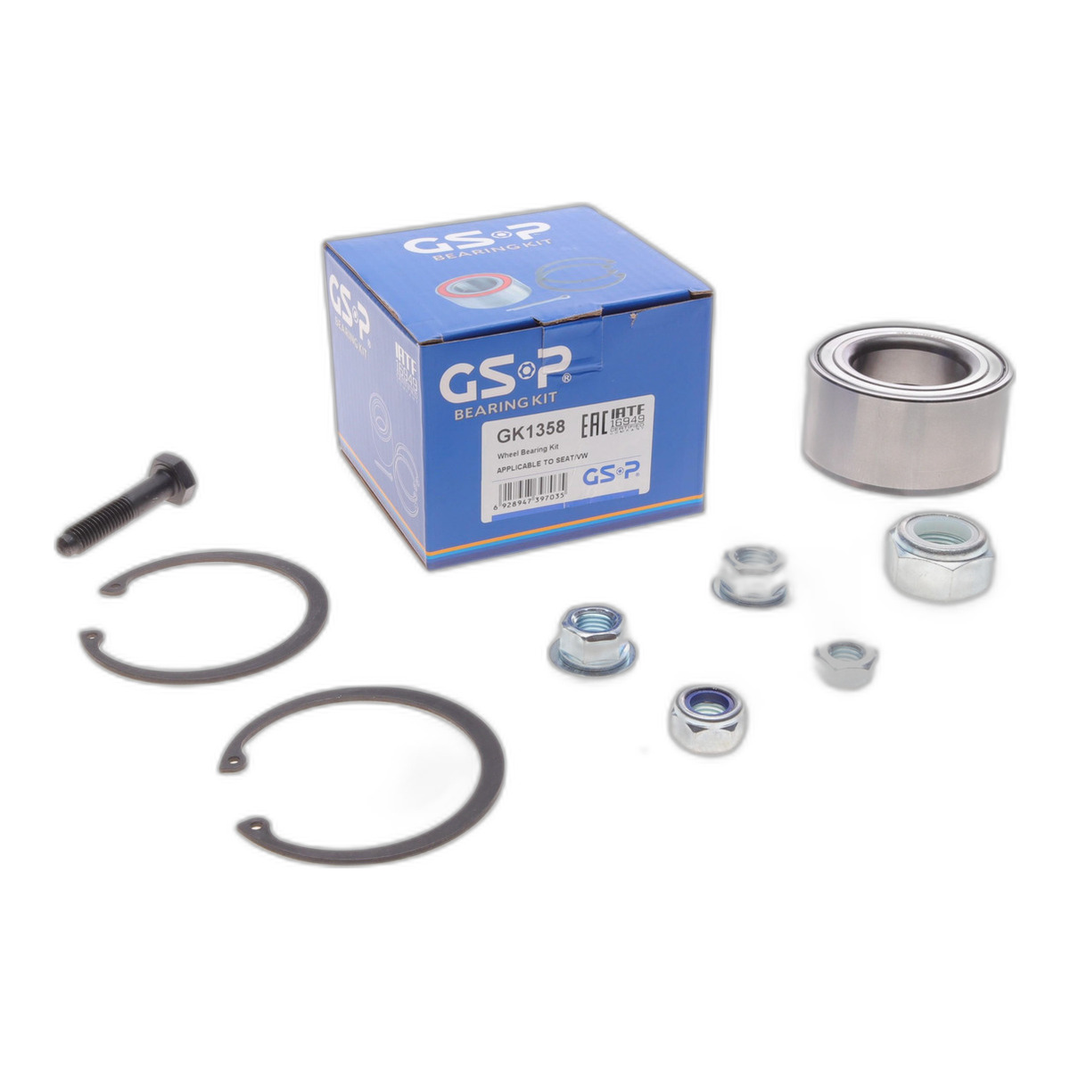Підшипник маточини (передньої) VW Caddy II 95-04/Golf 85-02 (40x72x37) (к-кт) GSP