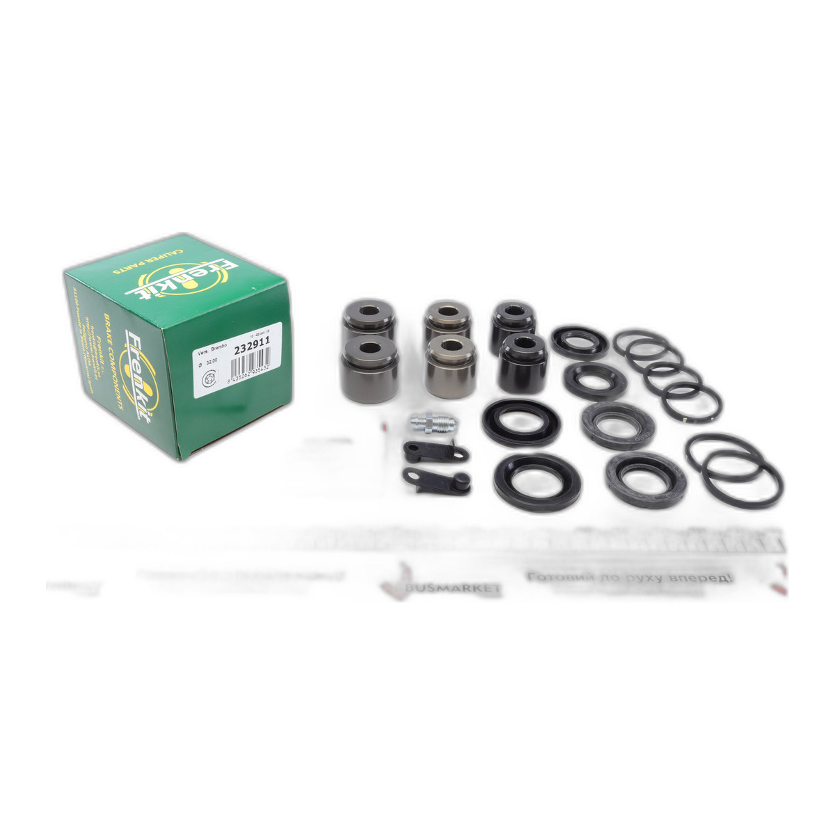 Ремкомплект супорта (переднього) Audi A6 10- (d=32/34/38mm) (+6 поршнів) (Brembo) Frenkit