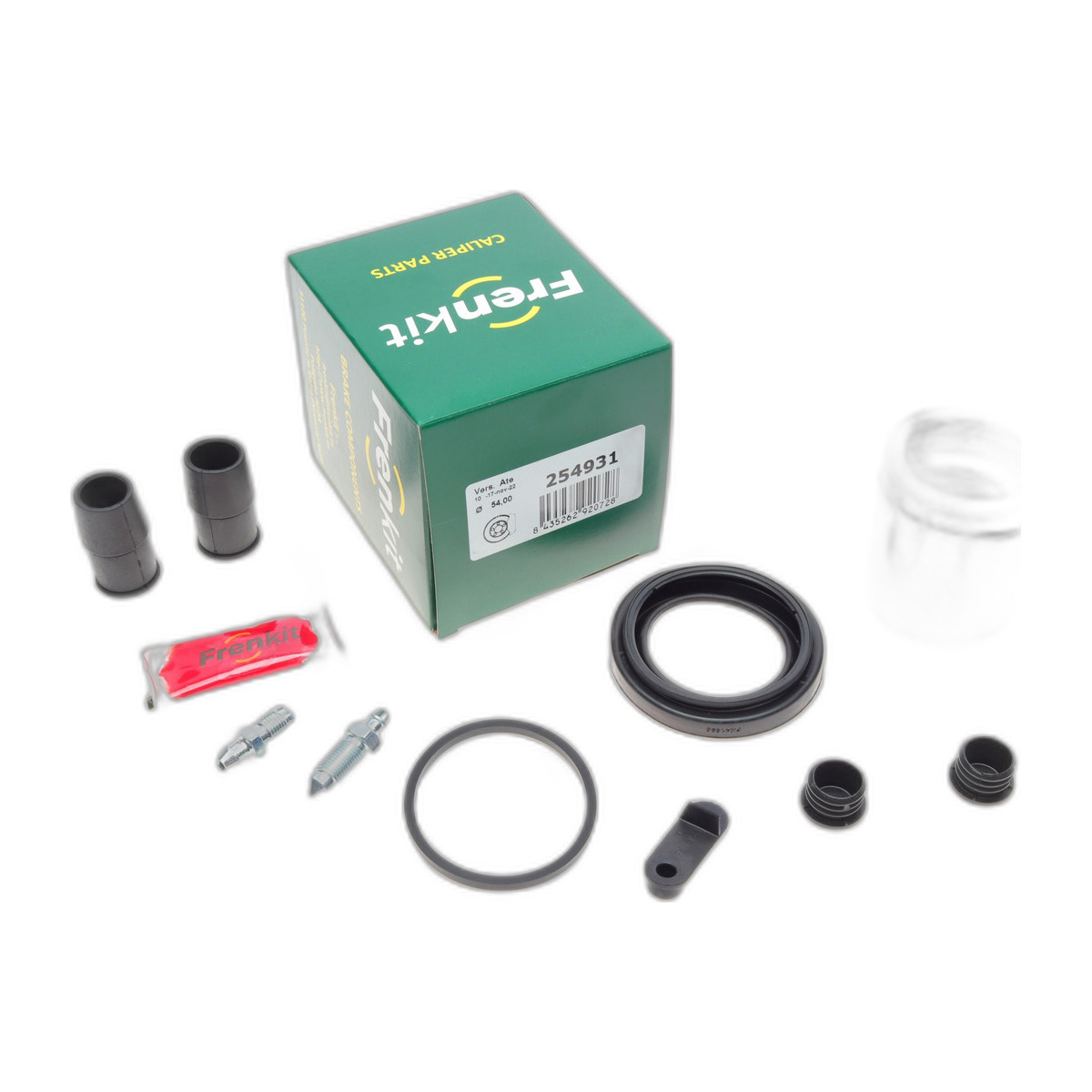 Ремкомплект супорта (переднього) VW Caddy III 04-15 (d=54mm) (+поршень) (Ate) Frenkit