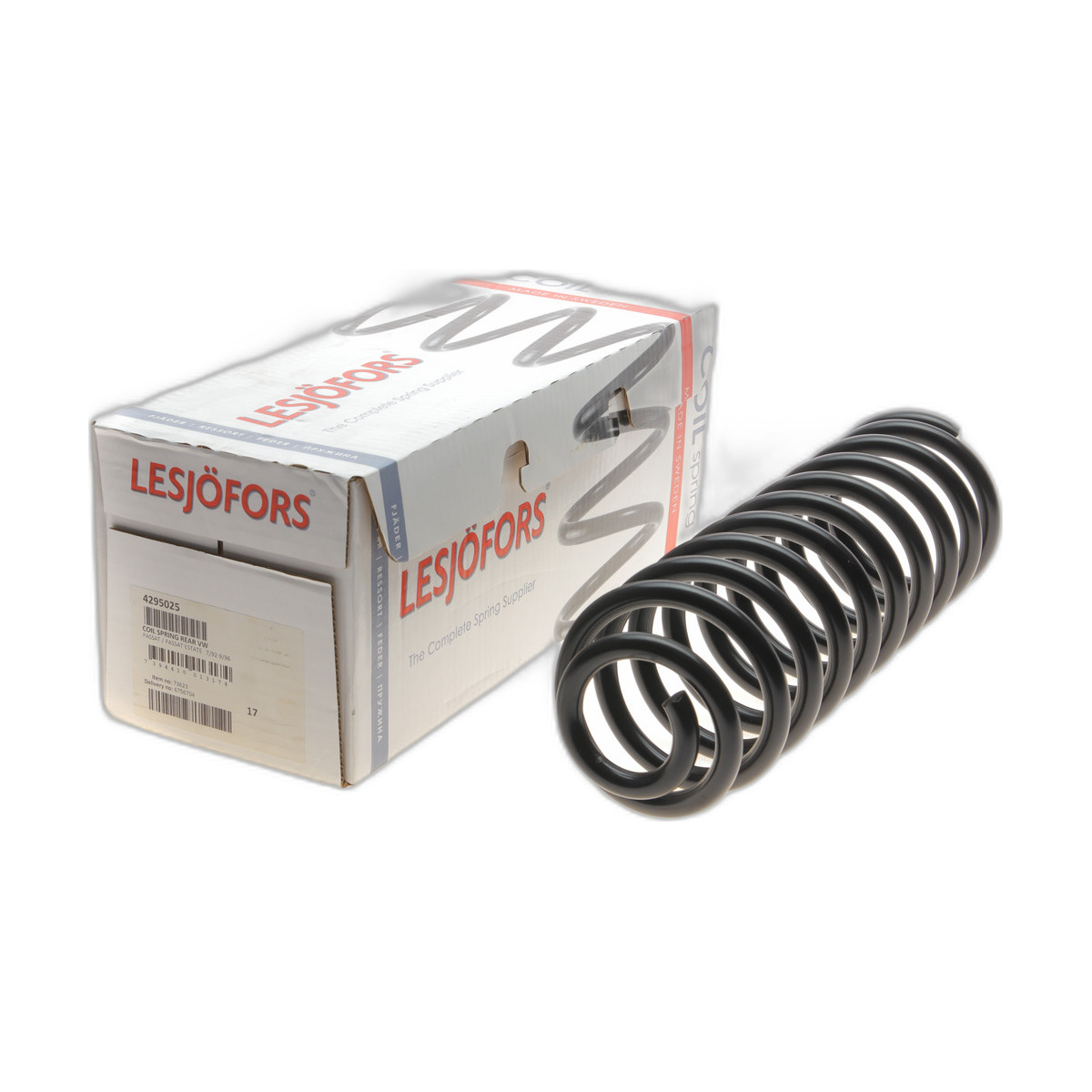 Пружина (задня) VW Passat B3/B4 1.6-2.0/1.9TD/TDI/2.8 VR6 92-96 (седан/універсал до -93) Lesjofors
