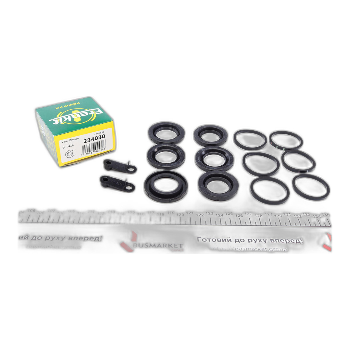 Ремкомплект супорта (переднього) VW Touareg 02-10 (d=34/36mm) (Brembo) Frenkit
