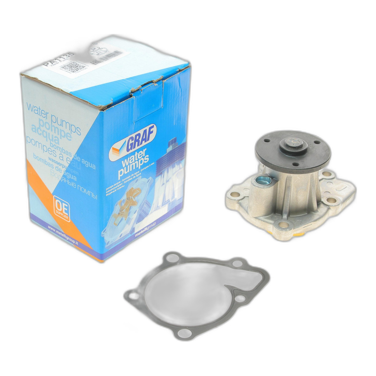 Помпа води Citroen C4/Mitsubishi Lancer VIII/Outlander/Peugeot 4007 1.8/2.0/2.4/4WD 08- (B/B)(6 лоп) GRAF