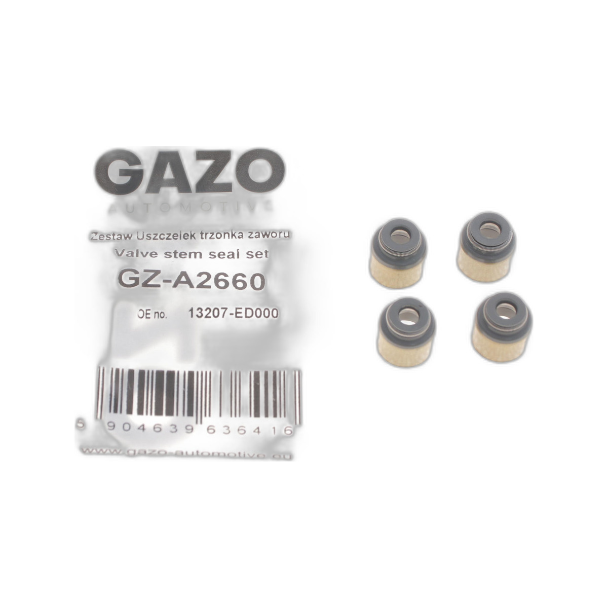 Сальник клапана (випуск) Mitsubishi Lancer 1.5/1.6 MIVEC 10- (к-кт 4 шт.) GAZO