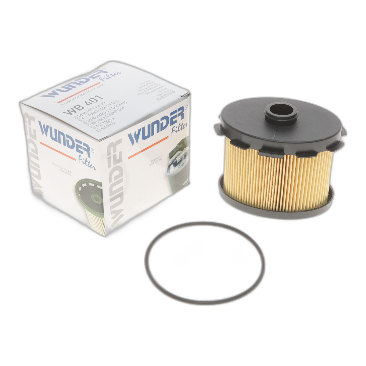 Фільтр паливний Citroen Berlingo/Peugeot Partner 1.9D (DW8) 98- Wunder Filter