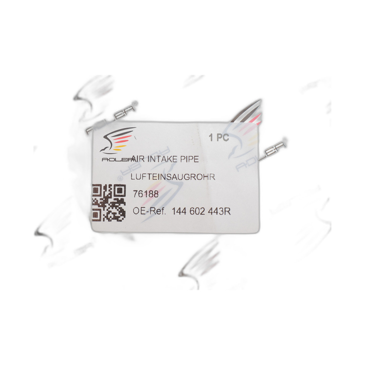 Патрубок інтеркулера Renault Megane IV/Scenic IV/Nissan Qashqai 1.5 dCi 15- Adler