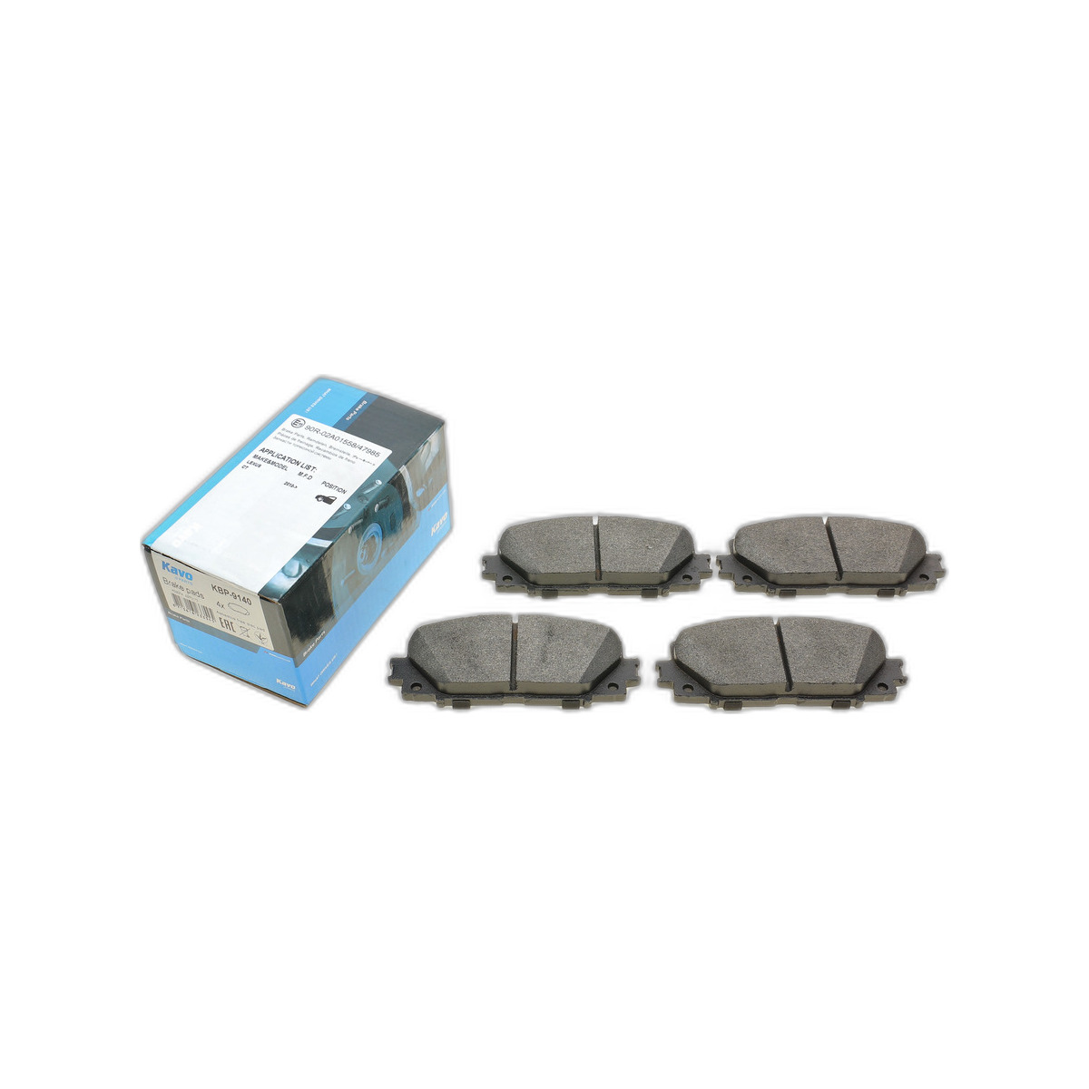 Колодки тормозные (передние) Toyota Prius 08- (Akebono)