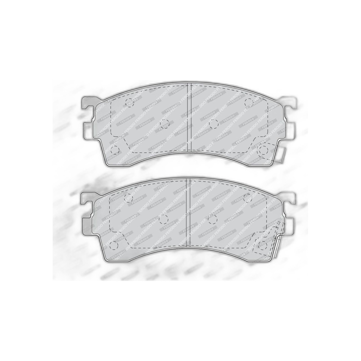 Комплект гальмівних колодок передн , FORD USA PROBE II, MAZDA 323 F V, 323 F VI, 323 S VI, 626 III, 626 IV, 626 V, MX-6, PREMACY, XEDOS 6 1.6-2.5 10.89-03.05