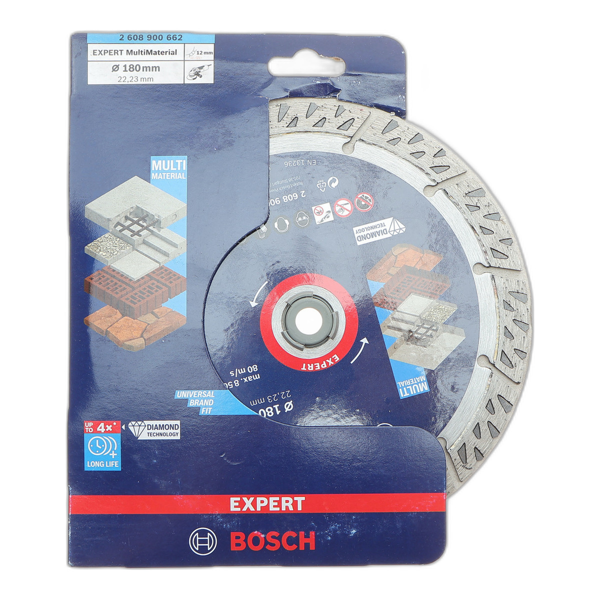 Круг відрізний 180x22,23 мм EXPERT Multi Material Diamond Cutting Disc Bosch