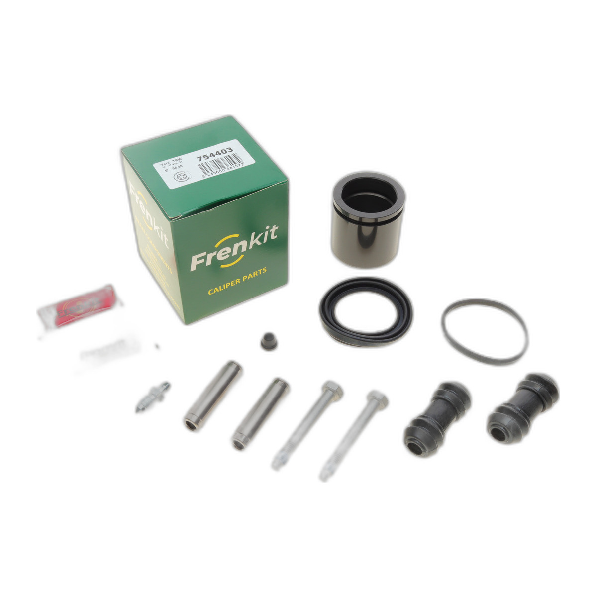 Ремкомплект супорта (переднього) Ford Focus 09- (d=54mm)(TRW)(+1 поршень/направляюча) SuperKit Frenkit