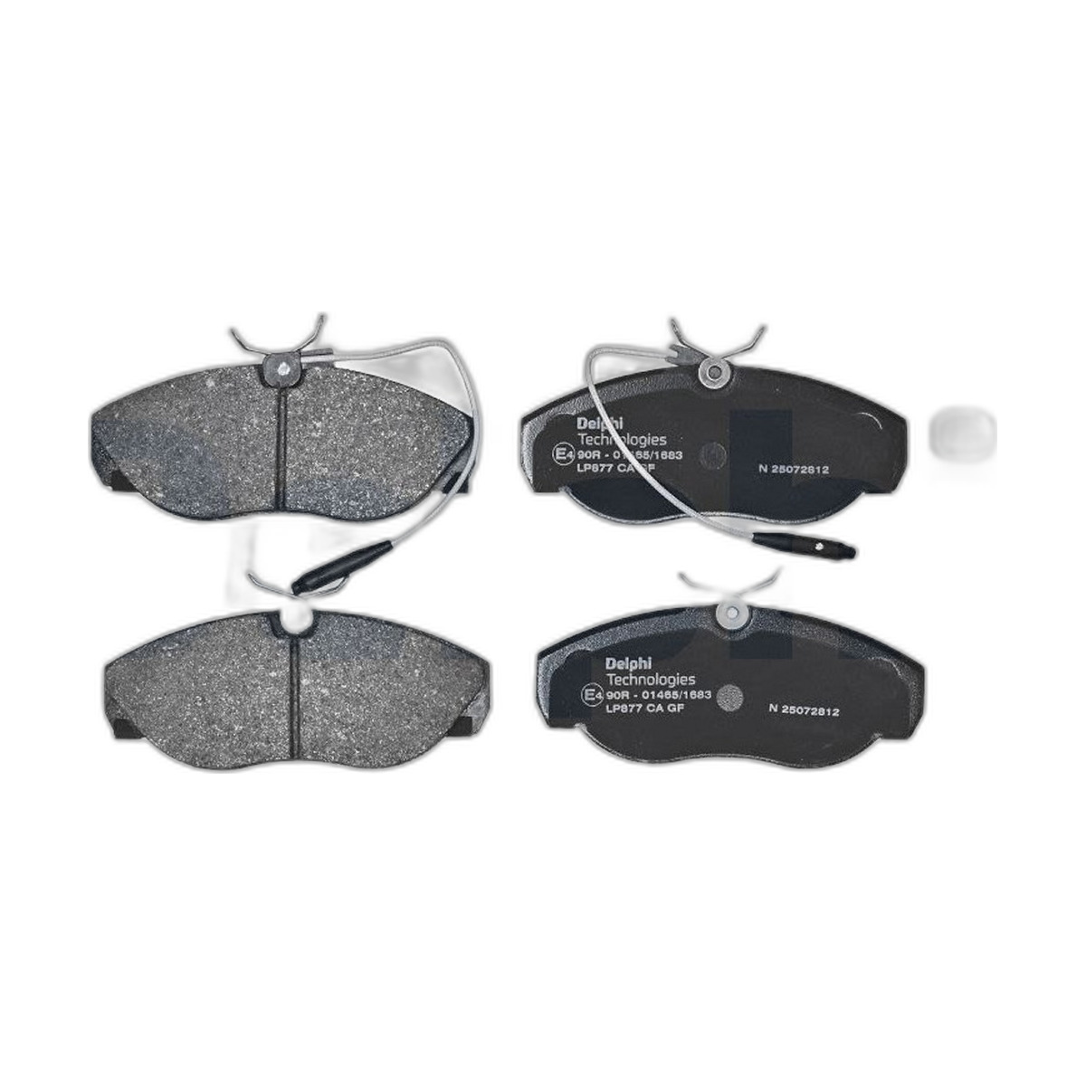 Комплект гальмівних колодок передн , CITROEN JUMPER I, JUMPER II, FIAT DUCATO, PEUGEOT BOXER 1.9D-2.8D 03.89-06.06