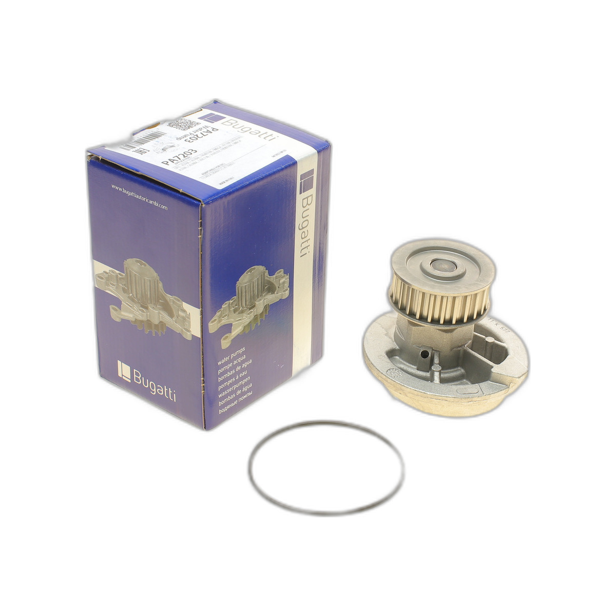 Помпа води Opel Astra F/Omega A/B/Vectra A/B 1.6/1.8i/2.0i 88-02 (B/B) (8лоп) Bugatti