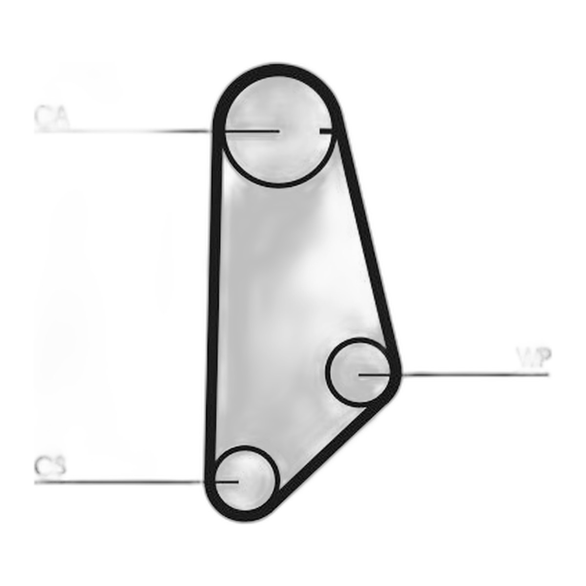 Ремінь ГРМ AUDI 100 C2, 200 C2, 200 C3, 80 B2, COUPE B2, QUATTRO, LANCIA GAMMA, VW PASSAT B2, SANTANA 1.9-2.5 03.77-07.89