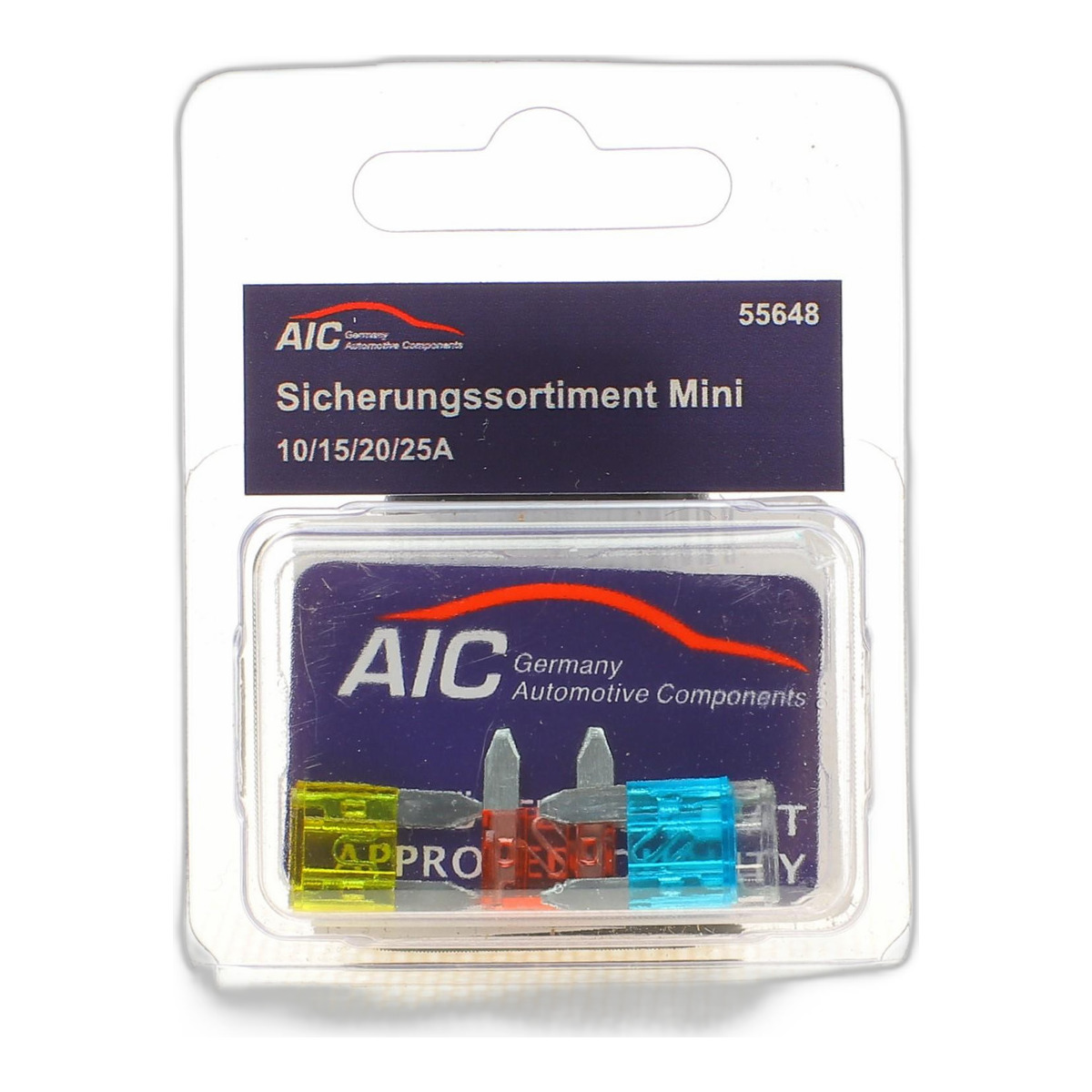 Комплект запобіжників (Міні) (10A/15A/20A/25A) AIC