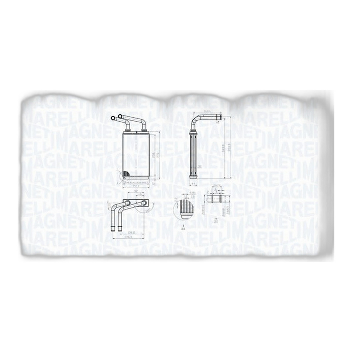 Радіатор пічки RVI MASCOTT, NISSAN INTERSTAR, OPEL MOVANO A, RENAULT MASTER II, MASTER PRO 1.9D-3.0D 12.97-