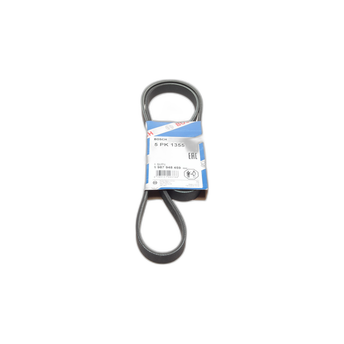 Ремінь генератора Opel Astra/Corsa 1.0/1.2/1.4 00-/Suzuki Wagon R 1.0/1.2 04-05 (5PK1355) Bosch