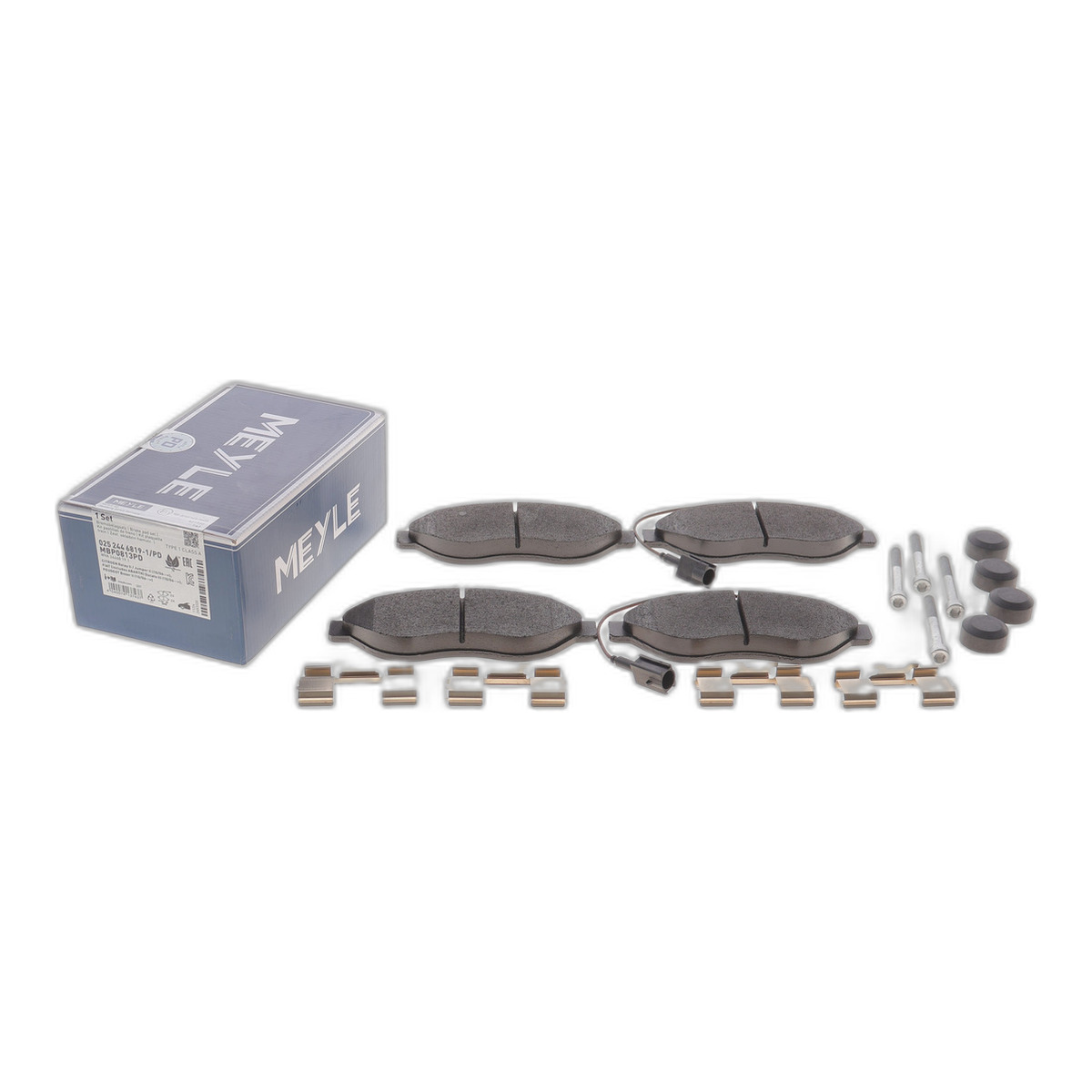 Колодки гальмівні (передні) Citroen Jumper/Fiat Ducato/Peugeot Boxer 06- (Brembo)/(з датчиком) Meyle