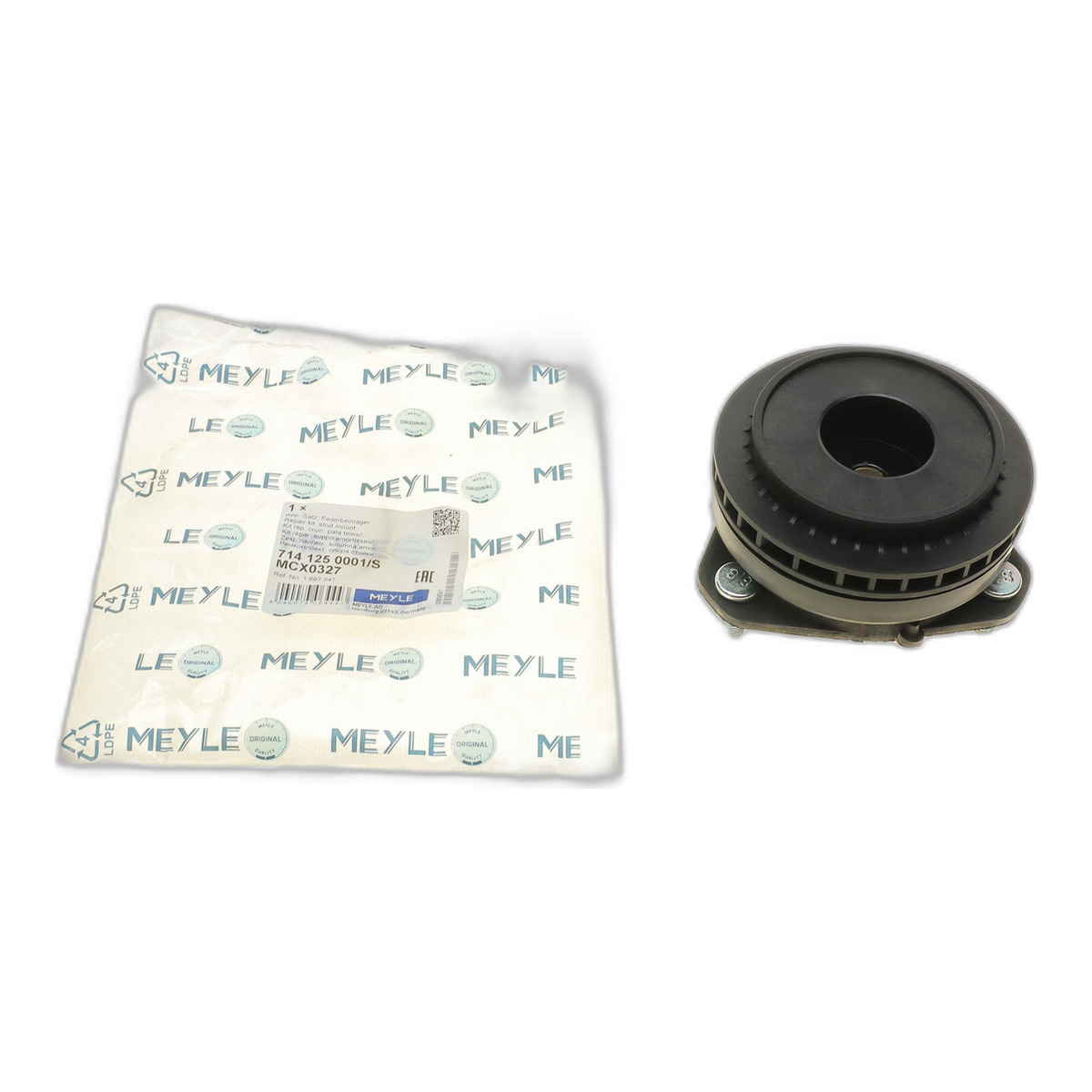 Подушка амортизатора (переднього) + підшипник Ford Fiesta V/Fusion/Mazda 2 1.2-1.6 01- Meyle