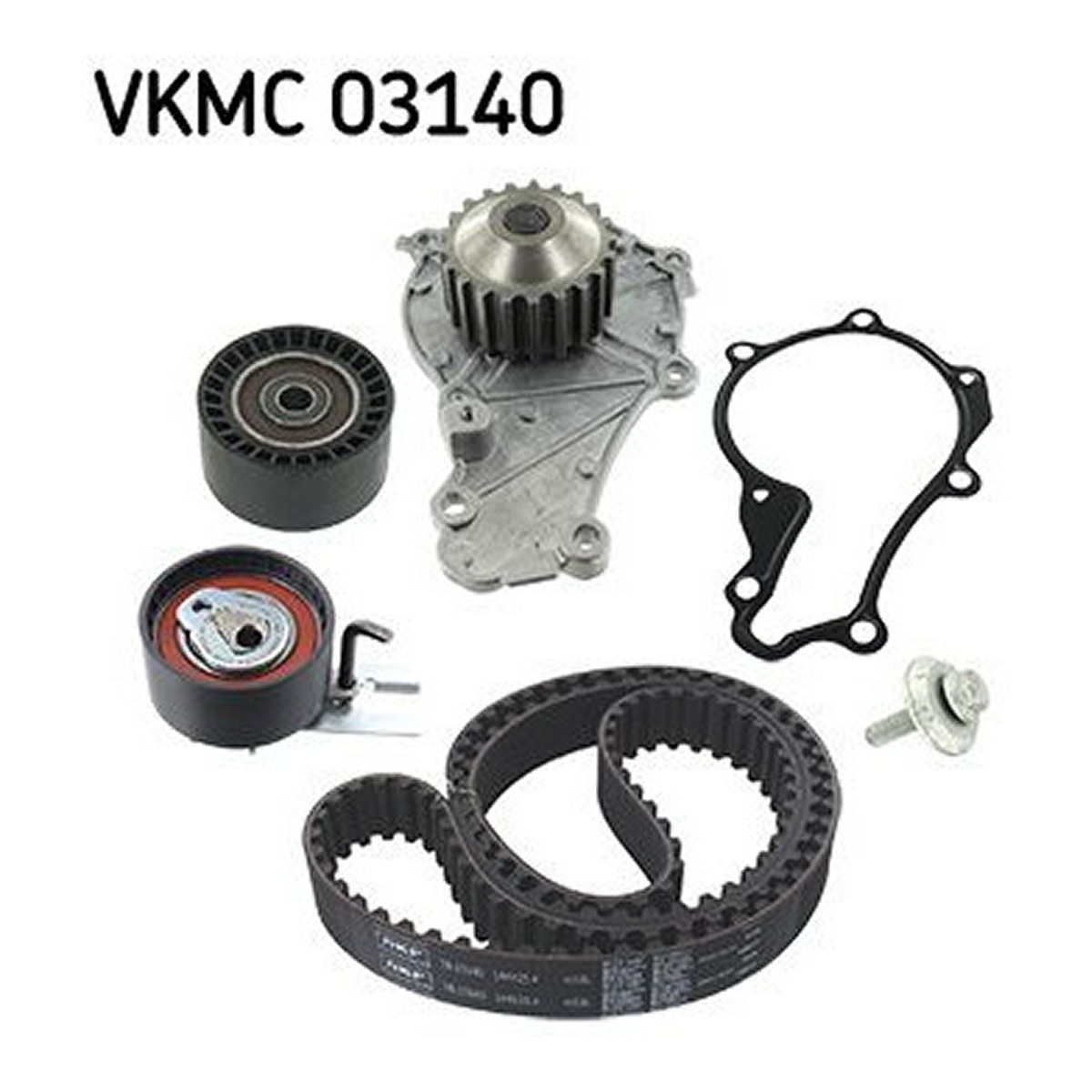 Комплект ГРМ (ремінь + ролик + водяний насос) CITROEN C1, C2, C2 ENTERPRISE, C3 I, C3 II, C3 PLURIEL, NEMO, XSARA, FORD FIESTA V, FIESTA VI, FUSION, MAZDA 2, PEUGEOT 1007, 107, 206 1.4D/1.6D 09.01-