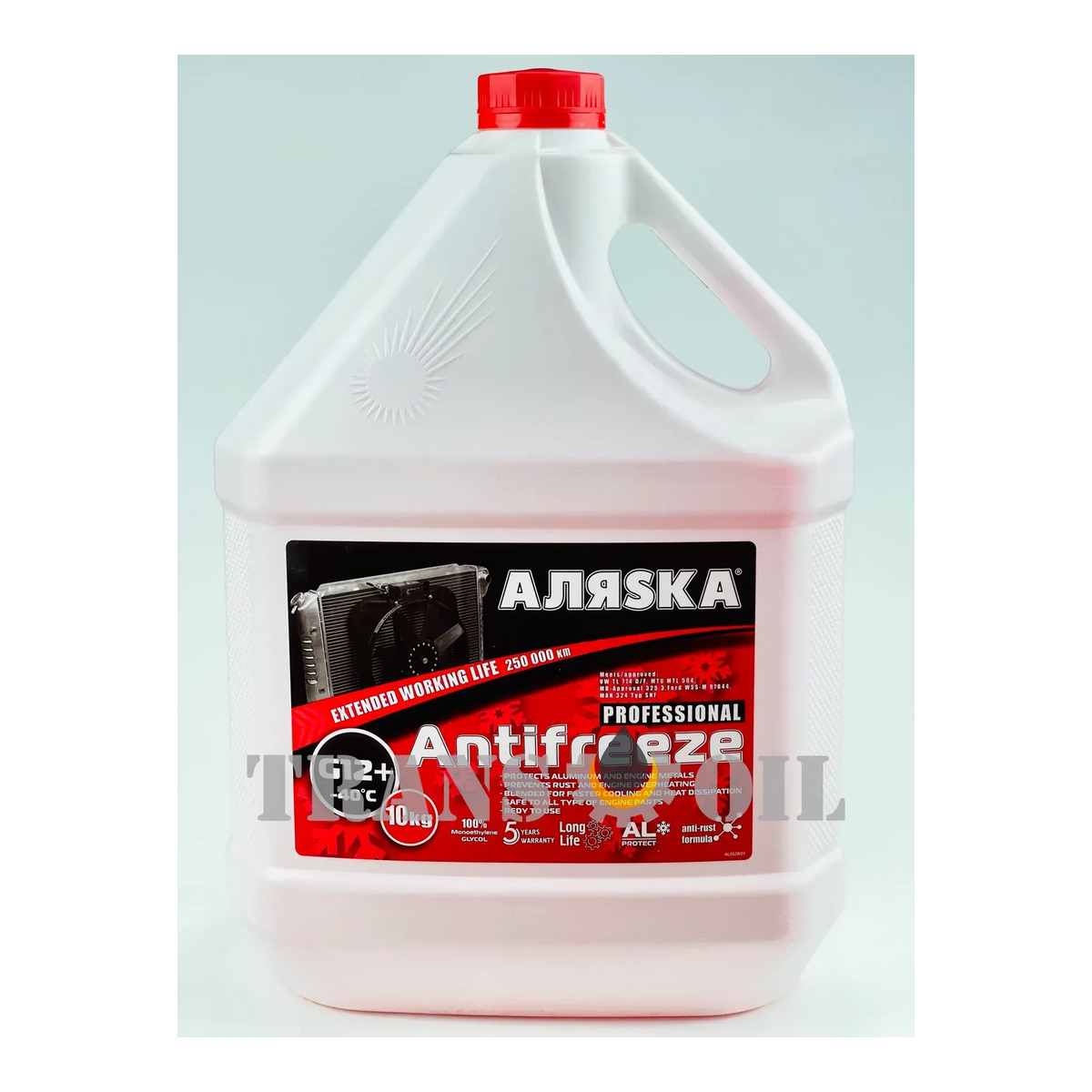 АЛЯSKA G12 Антифриз червоний -40 G12+10кг