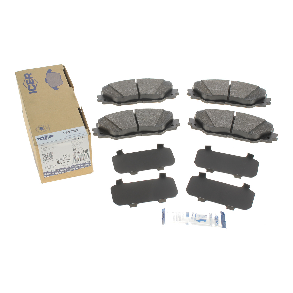 Колодки гальмівні (передні) Toyota Auris 10-18/Prius 08-/Rav4 III/IV 06- Icer