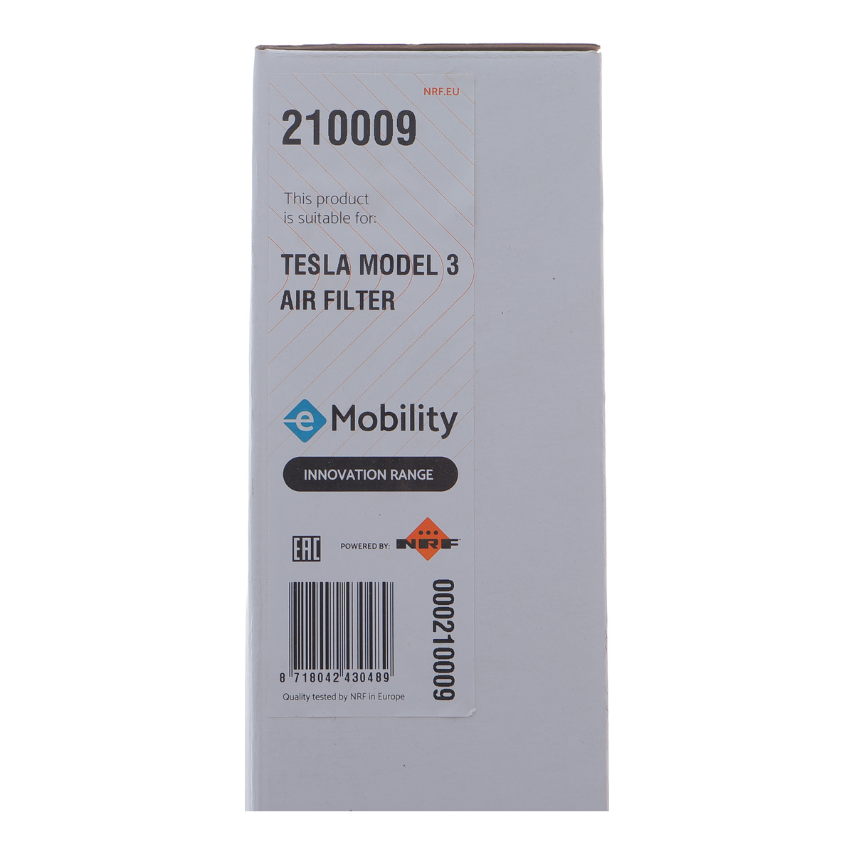 Фільтр салону Tesla Model 3 17- NRF фото 2