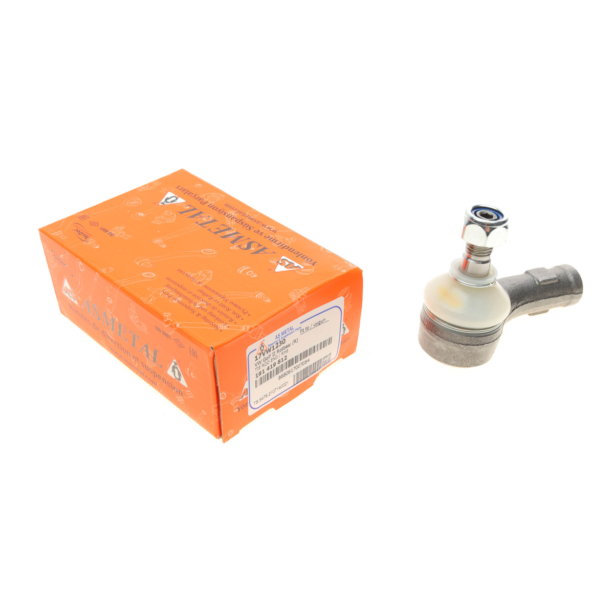 Наконечник тяги рульової (R) VW Caddy II 1.4-1.9 95-04/Golf II/III 83-99/Passat 88-97 ASMETAL
