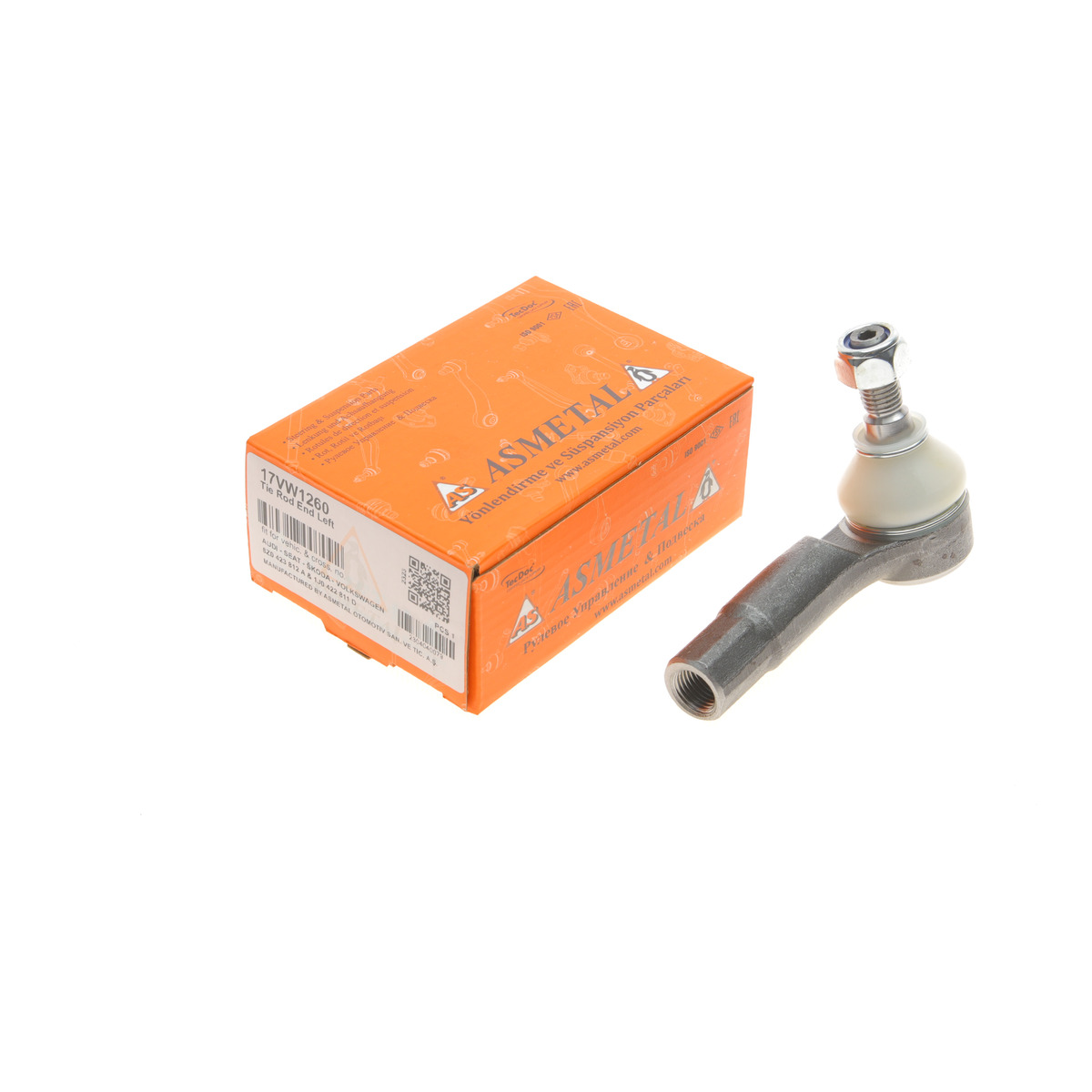 Наконечник тяги рульової (L) Audi A3/Skoda Octavia/VW Golf IV 96-10 ASMETAL