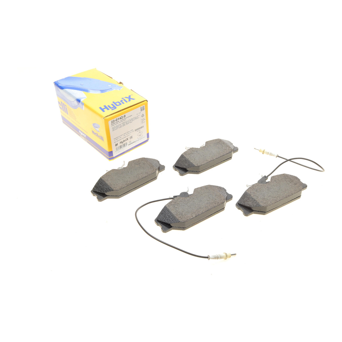 Колодки гальмівні (передні) Renault Laguna I 93-01/Megane I 96-03/Safrane 92-00 (з датчиком) Metelli