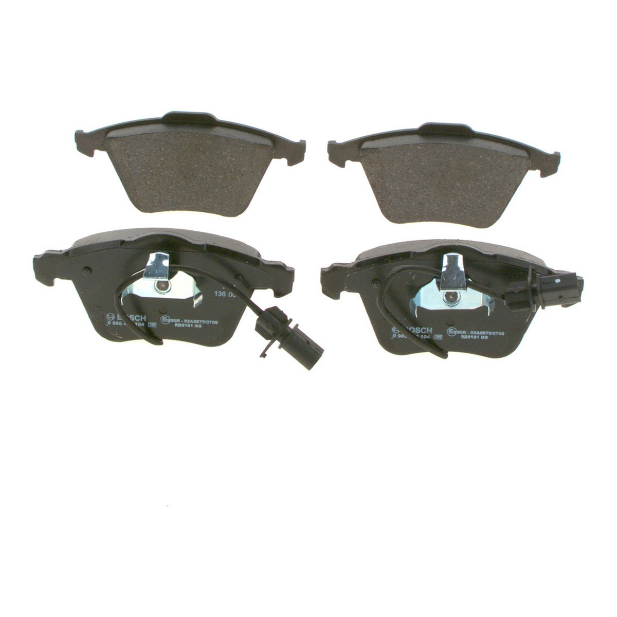 Колодки гальмівні (передні) Audi A4/A6/A8 02-11 (Ate-Teves) (з датчиками) Bosch