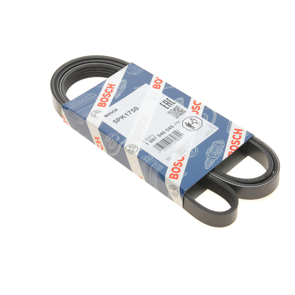 Ремінь генератора Renault Kangoo 1.4/1.6i 97- (5PK1750) Bosch
