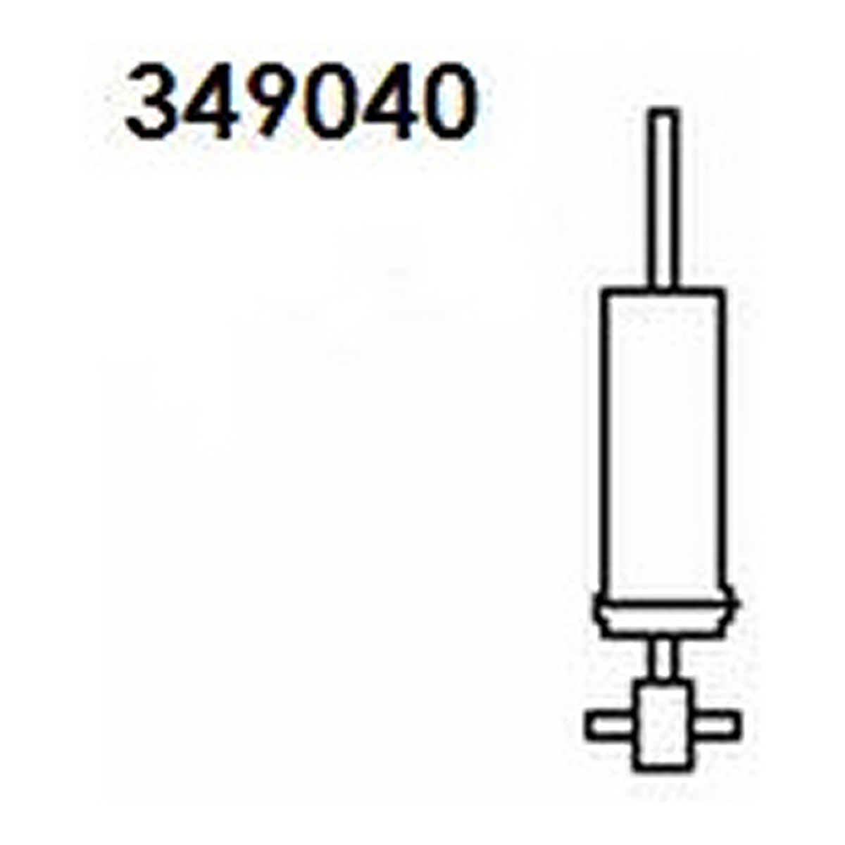 Амортизатор газомасляний MITSUBISHI OUTLANDER/ PEUG 4007 (GP_)/ CITROEN C-CROSSER (EP_) 07 KYB (349040) KYB Industry