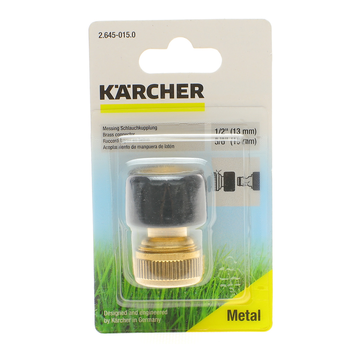 Конектор латунний універсальний для шлангів 1/2"-5/8 KAERCHER