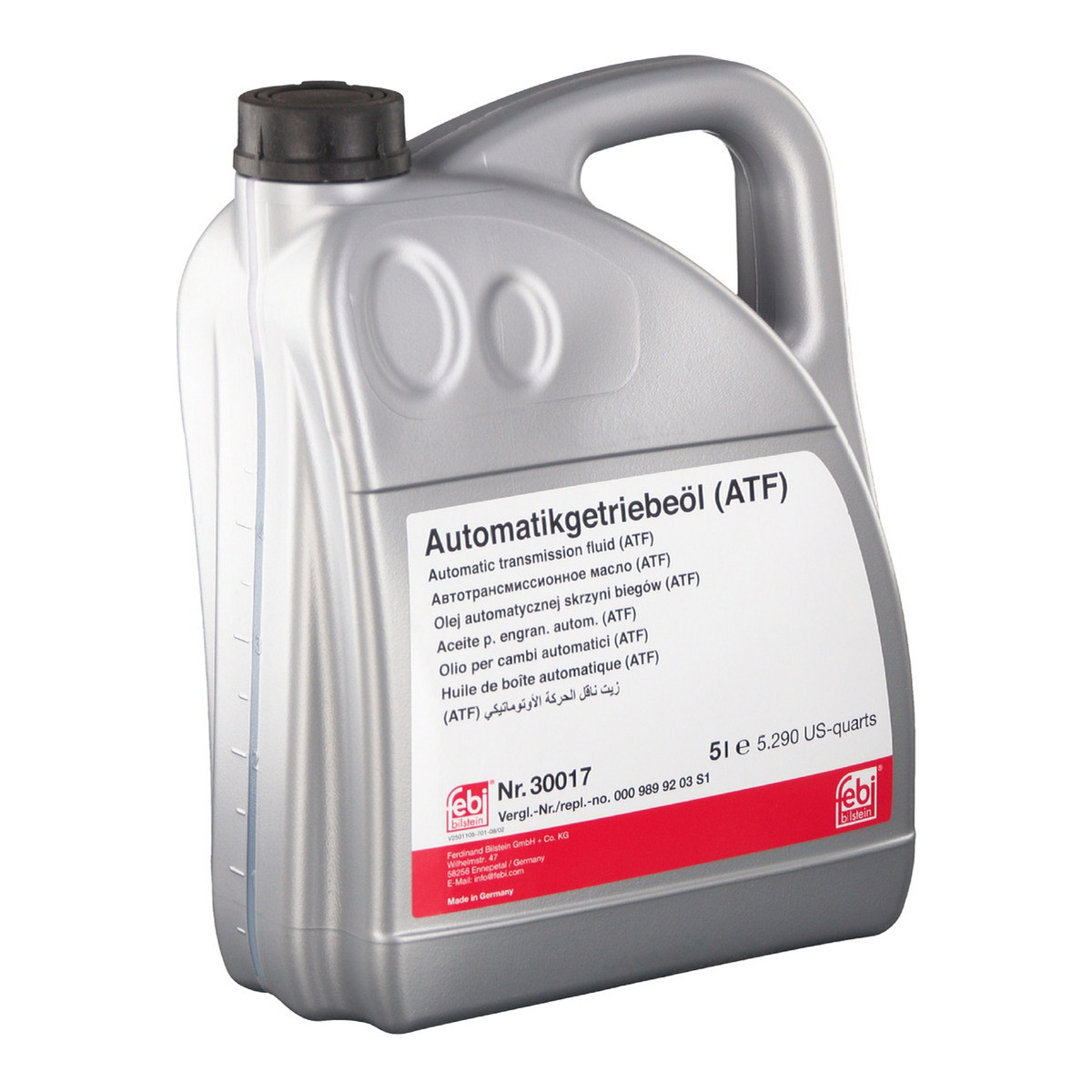 Рідина ГПК/АКПП Dexron II (червона) (5L) ATF Febi Bilstein