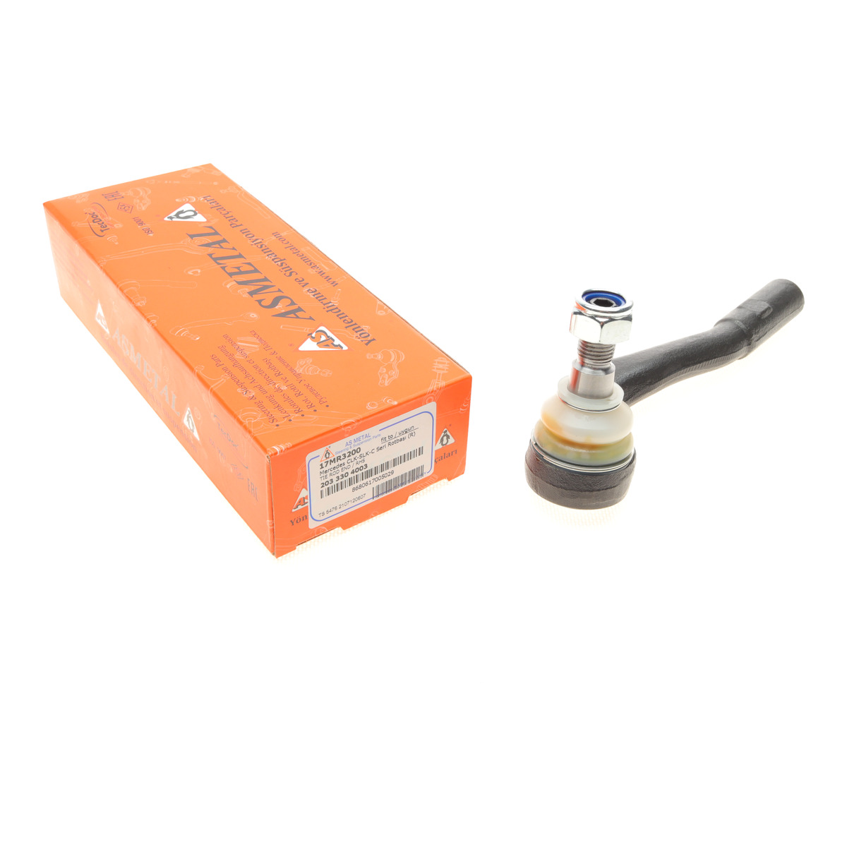 Наконечник тяги рульової (R) MB (W203) 00-07 ASMETAL