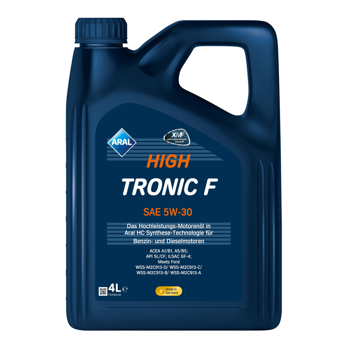 Олива моторна HighTronic F 5W-30 4л HIGHTRONIC F 5W-30 4X4L ARAL (5W30 HI TR F 4L) Aral