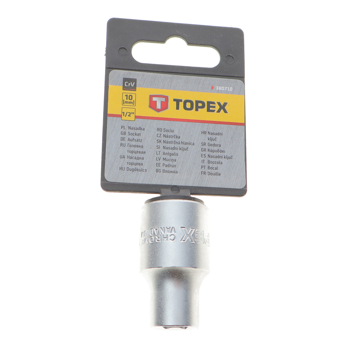 Головка торцева 1/2" 10 мм TOPEX